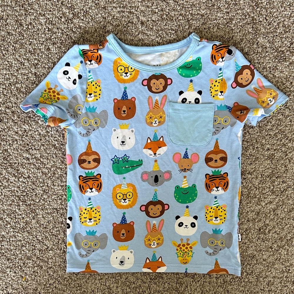 Little Sleepies Party Pals Pocket Tee